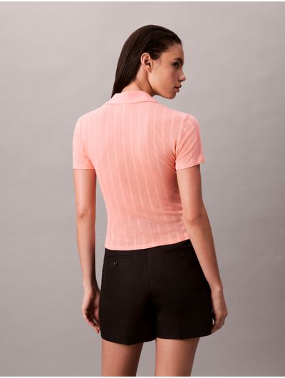 Polo-Calvin-Klein-Pointelle-Mujer-Rosa-47C210G-800