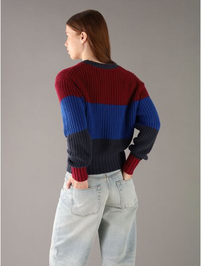Sueter-Calvin-Klein-Logotipo-Bordado-Mujer-Multicolor-47D302G-410