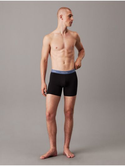 Boxer-Brief-Calvin-Klein-Icon-Cotton-Stretch-Paquete-de-5-Hombre-Negro-NB4395-830