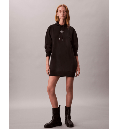 Vestido tipo Sudadera Monologo Calvin Klein Mujer Negro Vestidos