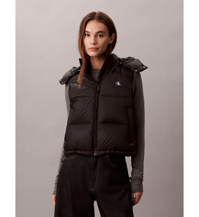Chaleco Acolchado Calvin Klein Mujer Negro Chalecos Calvin - Main Image