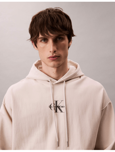 Sudadera-de-Felpa-Monograma-Calvin-Klein-Hombre-Beige-4RC281G-100