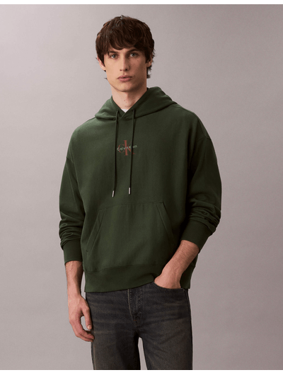 Sudadera-de-Felpa-Monograma-Calvin-Klein-Hombre-Verde-4RC281G-301