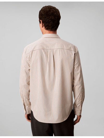 Camisa-Calvin-Klein-Rayas-Dobles-Hombre-Beige-4LD126G-100