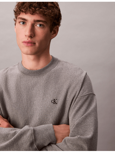 Sudadera-de-Felpa-Monograma-Calvin-Klein-Hombre-Gris-4RC277G-031