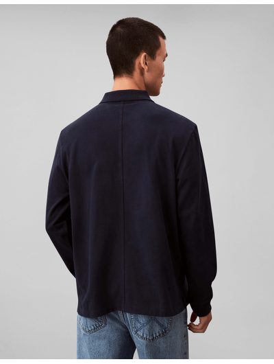 Polo-de-Jersey-Gamuzado-Calvin-Klein-Hombre-Azul-4RD227G-410