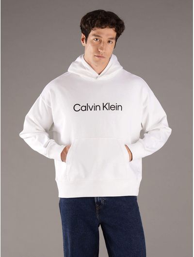 Sudadera-Felpa-Logotipo-Calvin-Klein-Hombre-Blanco-4LD229G-110