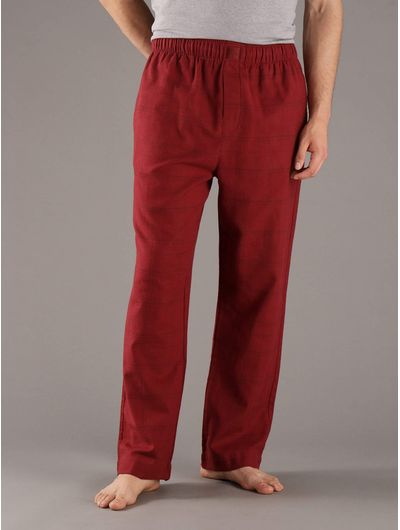 Pantalon-Calvin-Klein-de-Pijama-Cotton-Flannel-Sleep-Hombre-Rojo-NM2697O-601
