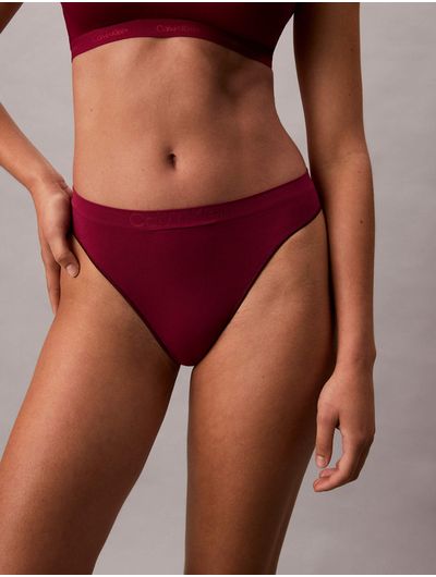 Tanga-Calvin-Klein-Seamless-Mujer-Rojo-QD3958-602