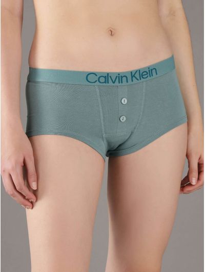 Boyshort-Calvin-Klein-Extra-Soft-Cotton-Stretch-Mujer-Verde-QD5290O-340