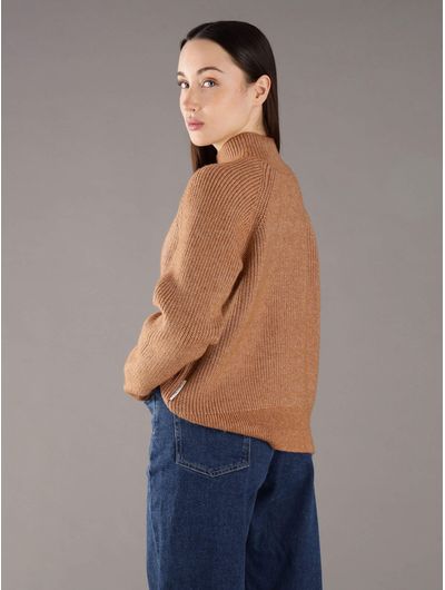 Jersey-de-Punto-de-Lana-Calvin-Klein-Mujer-Caramelo-44D372G-211