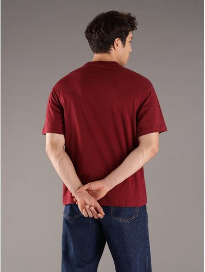 Playera-Calvin-Klein-Jeans-Logotipo-Monograma-Hombre-Rojo-4RC856G-601