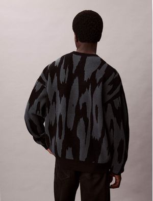 Sueter-de-Jacquard-Abstracto-Calvin-Klein-Hombre-Azul-Oscuro-4RD310G-410