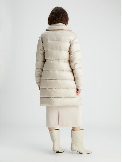 Abrigo-Acolchado-Calvin-Klein-de-Saten-Mujer-Beige-K20K207728-PCJ