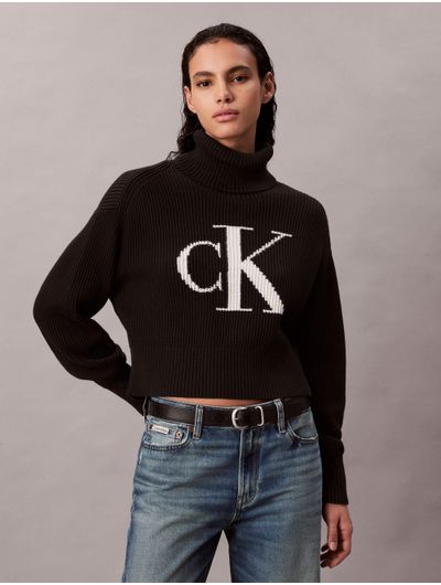 Sueter-Holgado-Monograma-Calvin-Klein-Mujer-Negro-47D349G-001