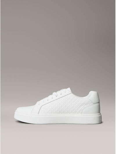 Tenis-Logotipo-Emblema-Calvin-Klein-Hombre-Blanco-YM0YM01431-0K4