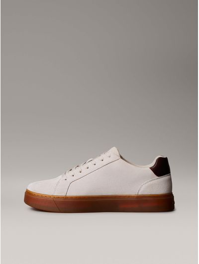 Tenis-Monograma-Calvin-Klein-Piel-Hombre-Beige-YM0YM01434-0GF