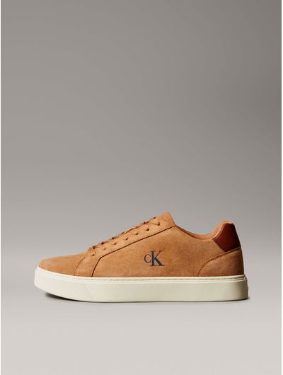 Tenis-Monograma-Calvin-Klein-Piel-Hombre-Caramelo-YM0YM01434-0GG