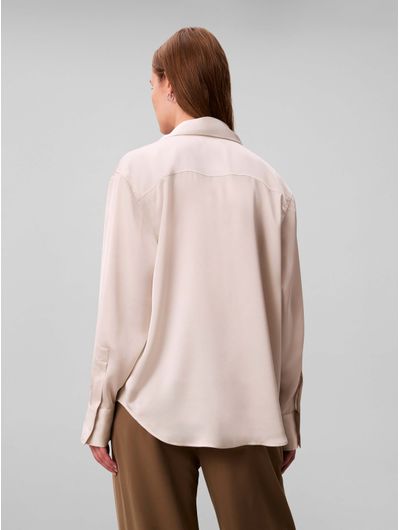 Camisa-de-Satin-Calvin-Klein-Mujer-Beige-44D125G-100