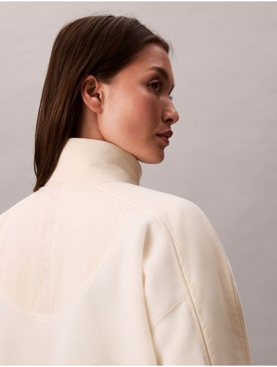Sudadera-de-Felpa-Polar-Calvin-Klein-Mujer-Beige-47D231G-100