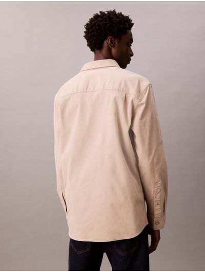 Sobrecamisa-de-Algodon-Calvin-Klein-Hombre-Beige-4RB404G-200