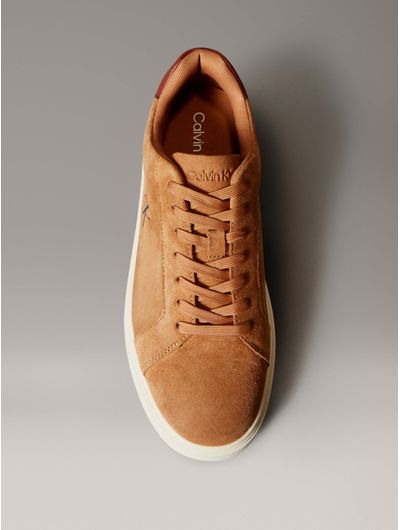 Tenis-Monograma-Calvin-Klein-Piel-Hombre-Caramelo-YM0YM01434-0GG