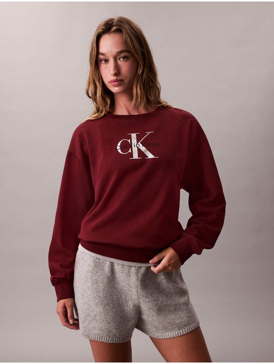 sudadera-monograma-calvin-klein-mujer-rojo