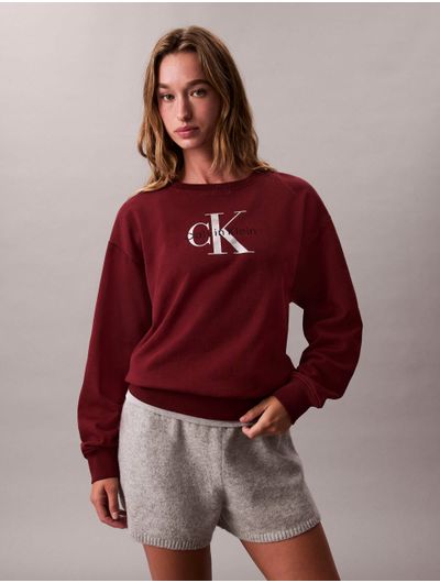 sudadera-monograma-calvin-klein-mujer-rojo