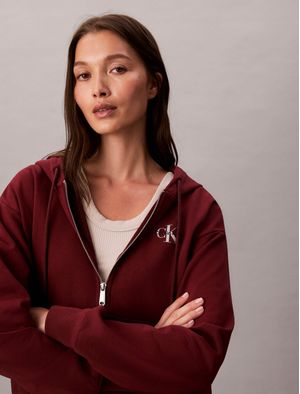 sudadera-con-cierre-calvin-klein-mujer-rojo