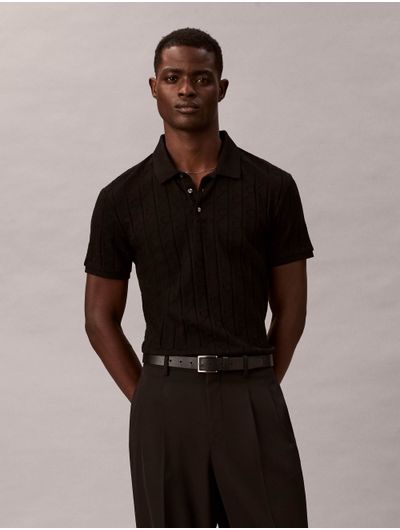 polo-jacquard-de-emblema-calvin-klein-hombre-negro