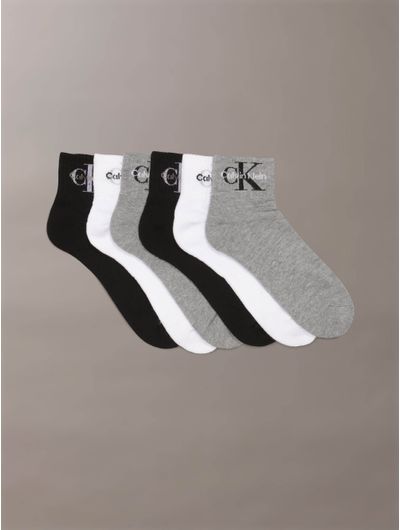calcetines-calvin-klein-cushion-quarter-cut-paquete-de-6-hombre-multicolor