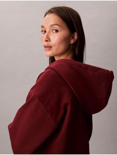 sudadera-con-cierre-calvin-klein-mujer-rojo