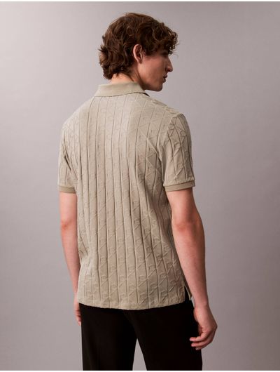 polo-jacquard-de-emblema-calvin-klein-hombre-verde