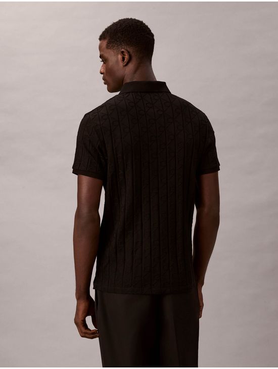 polo-jacquard-de-emblema-calvin-klein-hombre-negro