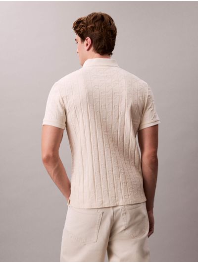 polo-jacquard-de-emblema-calvin-klein-hombre-beige