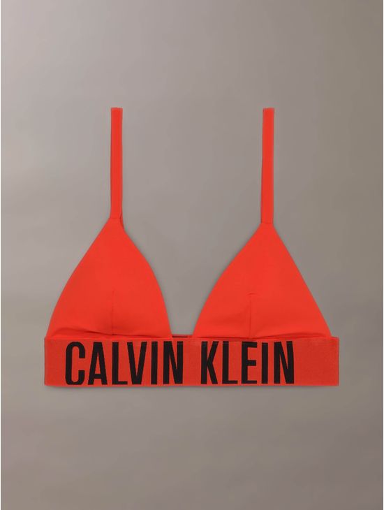 top-calvin-klein-de-traje-de-baño-mujer-naranja