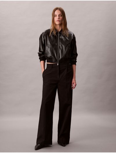 Pantalon-Chino-Calvin-Klein-con-Pliegue-Mujer-Negro-44D664G-001