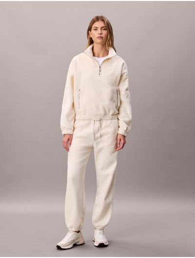 Jogger-de-Felpa-Polar-Calvin-Klein-Mujer-Beige-47D230G-100