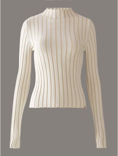 Sueter-Calvin-Klein-Acanalado-Mujer-Beige