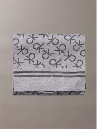 Bufanda-Calvin-Klein-Monograma-Hombre-Gris-CKMC523201-032