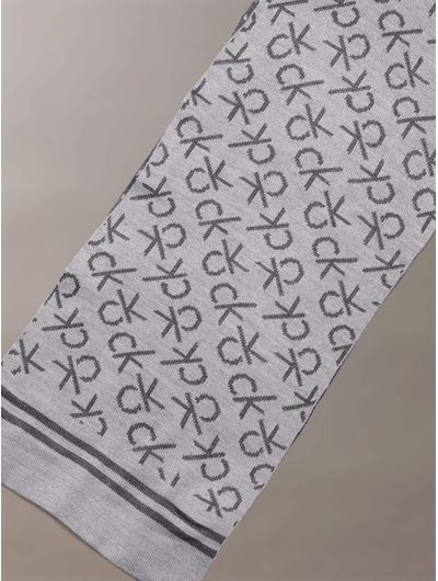 Bufanda-Calvin-Klein-Monograma-Hombre-Gris-CKMC523201-032