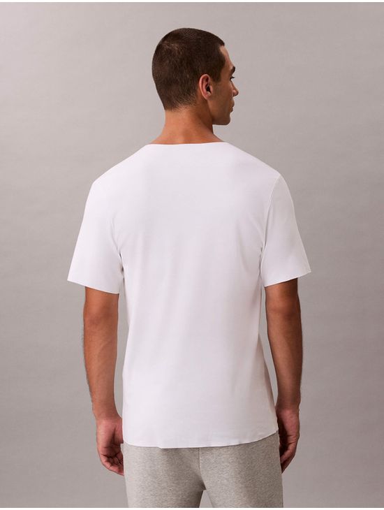 Playera-Calvin-Klein-Cuello-Redondo-Sin-Costura-Hombre-Blanco-NB4436-110