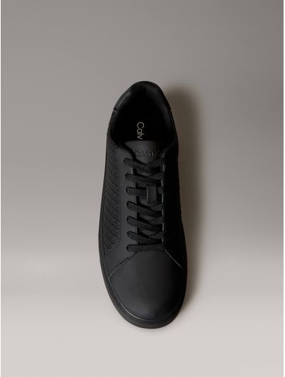 Tenis-Logotipo-Emblema-Calvin-Klein-Hombre-Negro-YM0YM01431-0GJ