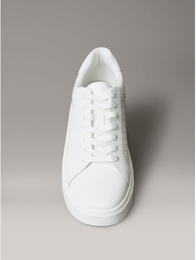 Tenis-Logotipo-Emblema-Calvin-Klein-Hombre-Blanco-YM0YM01431-0K4