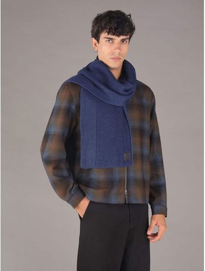 Bufanda-Calvin-Klein-Tejido-de-Punto-Hombre-Azul-CKMC523208-416
