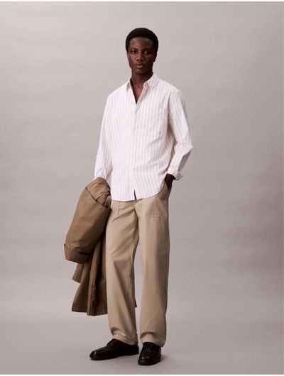 Pantalon-Relaxed-Calvin-Klein-Ripstop-Hombre-Beige-4RB607G-240