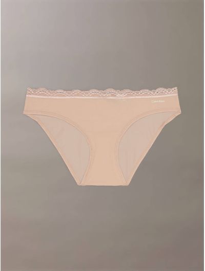 Bikini-Calvin-Klein-Microfiber-Stretch-With-Lace-Mujer-Beige-QD5271-200