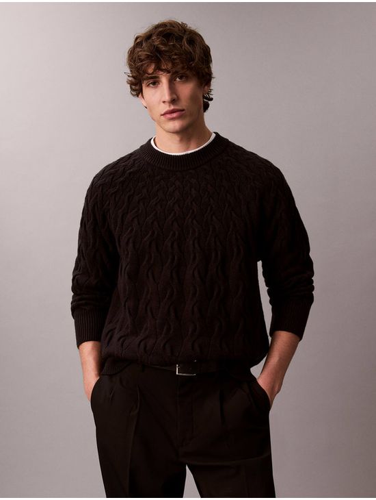 Sueter-Lana-Calvin-Klein-Hombre-Negro-4LE304G-UB1