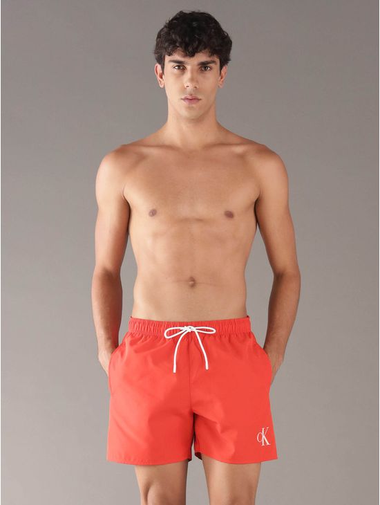Traje-de-Bano-Calvin-Klein-Monograma-Hombre-Naranja-KM0KM01101-XM8