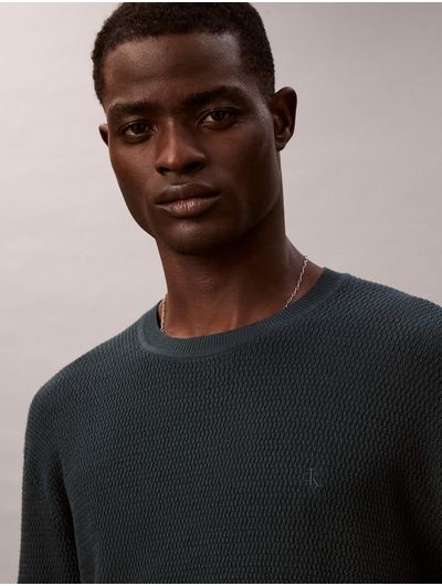 Sueter-Texturizado-Calvin-Klein-Hombre-Verde-4LB327G-GRW